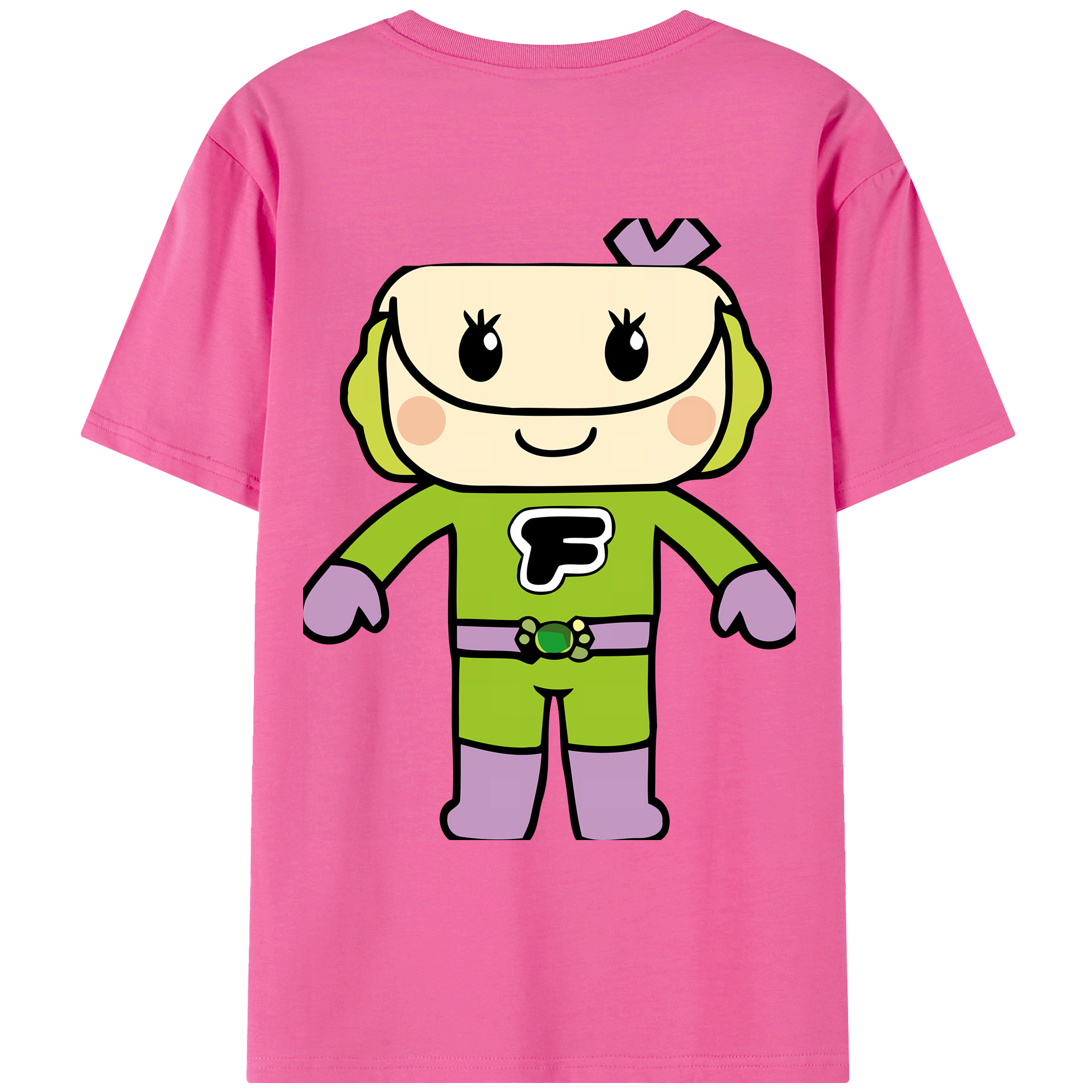 （画像用） アンパンマン Anpanman レディース半袖Tシャツ(バックプリント)